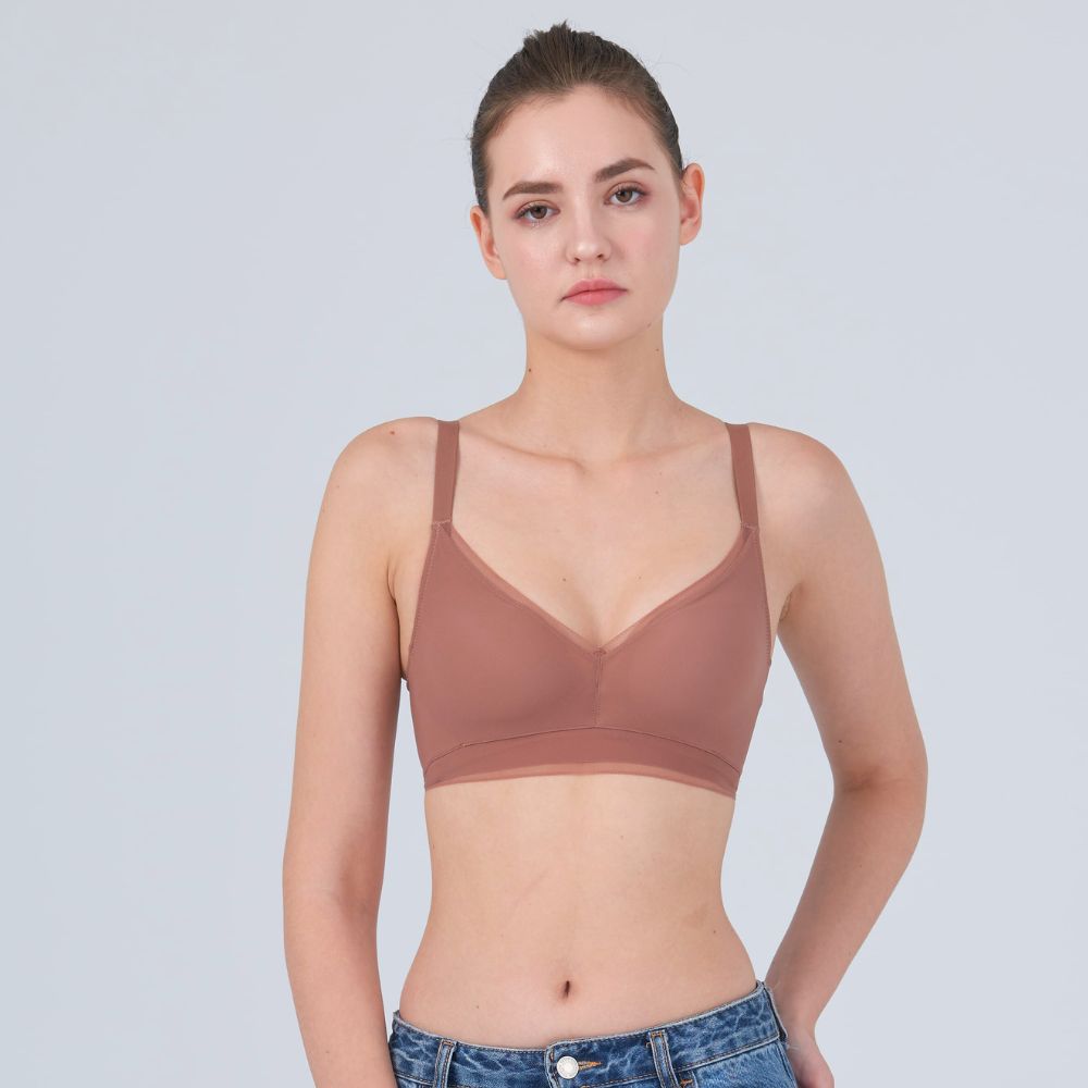 天然蠶絲美胸肌潤無鋼圈內衣 7777
