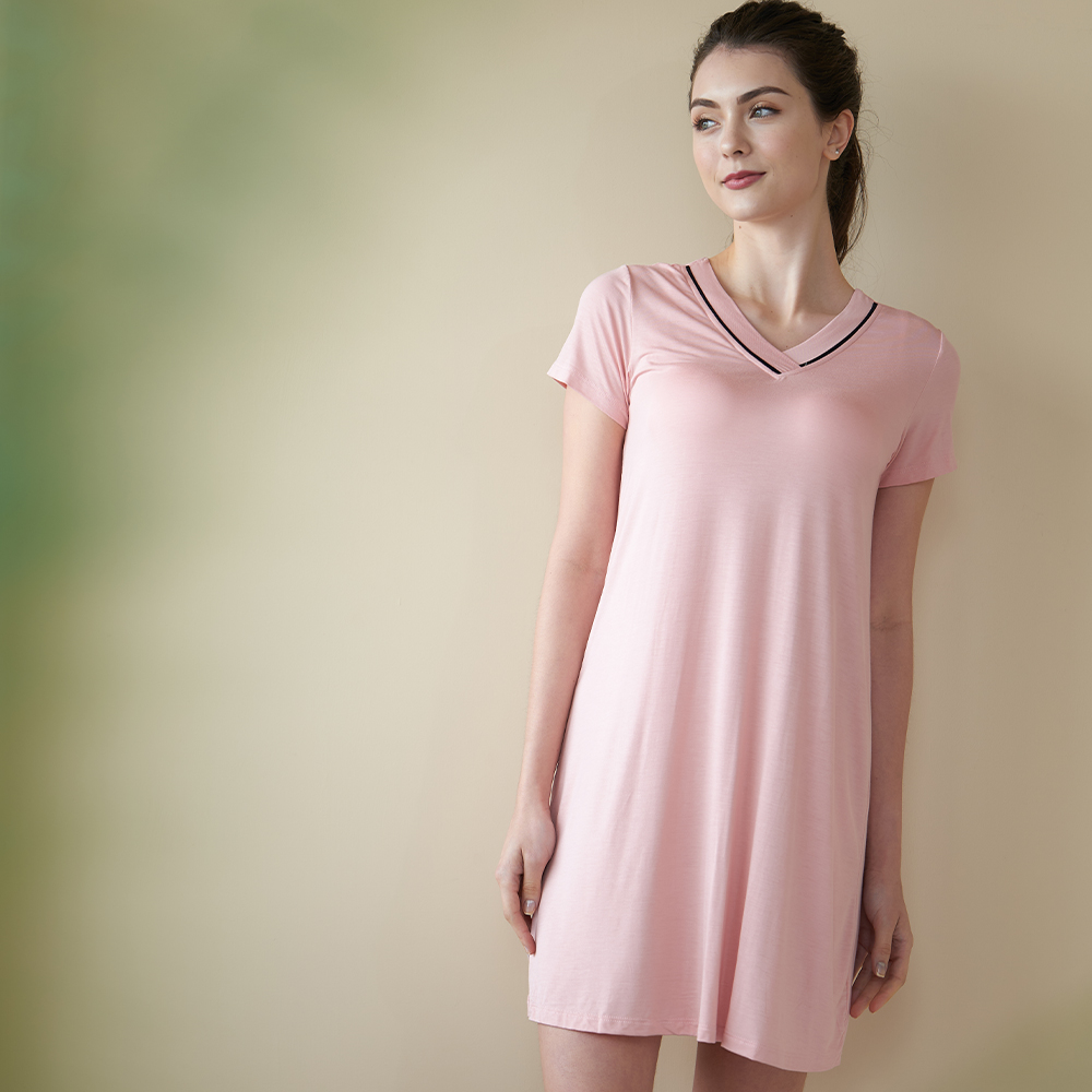 AA017753居家服寬鬆舒適莫代爾吸濕透氣bra睡衣