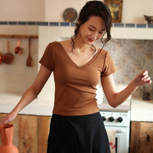 [7302] 已斷貨 AA017302V領美背修身 BRA TOP 上衣